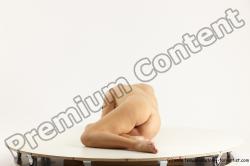 Nude Woman White Sitting poses - ALL Slim long brown Sitting poses - simple Multi angle poses Pinup